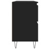 Armoire de salle de bain noir 80x33x60 cm bois d'ingénierie 630708630708