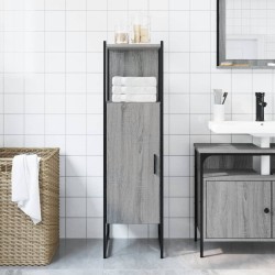 Armoire de salle de bain sonoma gris 33x33x120,5 cm 630709630709