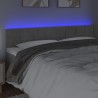 Tête de lit à LED Gris clair 160x5x78/88 cm Velours  630715630715