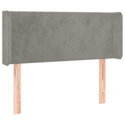 Tête de lit à LED Gris clair 103x16x78/88 cm Velours 630716630716