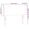 Tête de lit à LED Gris clair 103x16x78/88 cm Velours 630716630716