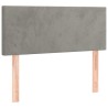 Tête de lit à LED Gris clair 100x5x78/88 cm Velours 630717630717