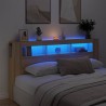 Tête de lit à LED chêne sonoma 200x18,5x103,5cm bois ingénierie 630718630718