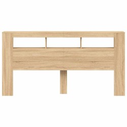 Tête de lit à LED chêne sonoma 200x18,5x103,5cm bois ingénierie 630718630718