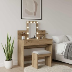 Table de Toilette Chêne artisanal 100 x 40 x 130 cm 630721630721