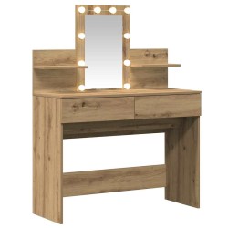 Table de Toilette Chêne artisanal 100 x 40 x 130 cm 630721630721