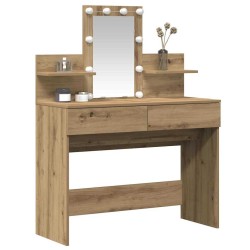 Table de Toilette Chêne artisanal 100 x 40 x 130 cm 630721630721