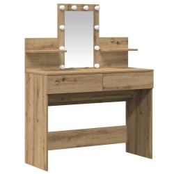 Table de Toilette Chêne artisanal 100 x 40 x 130 cm 630721630721