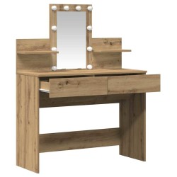 Table de Toilette Chêne artisanal 100 x 40 x 130 cm 630721630721
