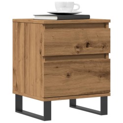 Table de chevet chêne artisanal 40x35x50 cm bois d’ingénierie 630722630722