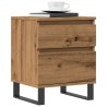 Table de chevet chêne artisanal 40x35x50 cm bois d’ingénierie 630722630722