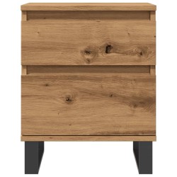 Table de chevet chêne artisanal 40x35x50 cm bois d’ingénierie 630722630722