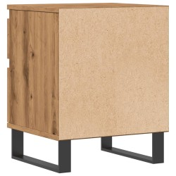 Table de chevet chêne artisanal 40x35x50 cm bois d’ingénierie 630722630722
