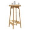 Table de bar d'extérieur ronde en bambou Ø55x100 cm 630723630723