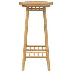 Table de bar d'extérieur ronde en bambou Ø55x100 cm 630723630723