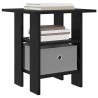 Table de chevet avec tiroir 2 pcs Chêne noir 41 x 40 x 45 cm 630724630724