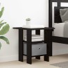 Table de chevet avec tiroir 2 pcs Chêne noir 41 x 40 x 45 cm 630724630724