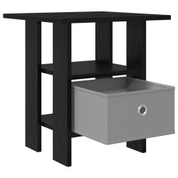 Table de chevet avec tiroir 2 pcs Chêne noir 41 x 40 x 45 cm 630724630724