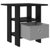 Table de chevet avec tiroir 2 pcs Chêne noir 41 x 40 x 45 cm 630724630724