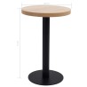 Table de bistro Marron clair 50 cm MDF 630726630726