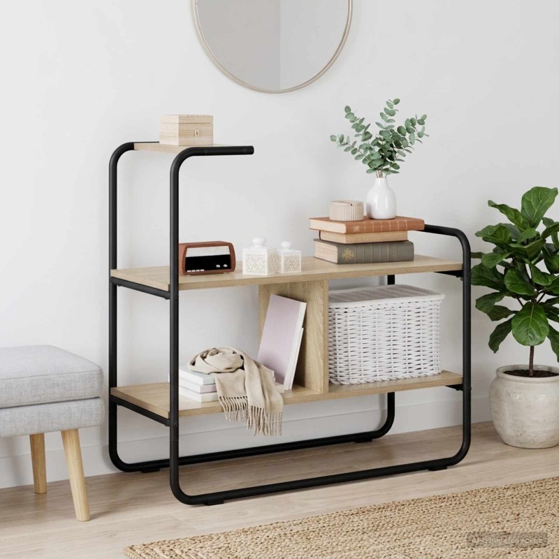Table console Chêne Sonoma 80 x 35 x 75 cm Bois d'ingénierie 630728630728