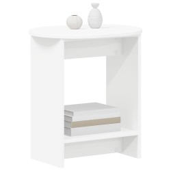 Table d'appoint Blanc 50 x 39,5 x 55 cm Bois d'ingénierie 630730630730