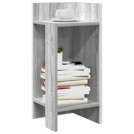 Tables d'appoint 2 pcs avec étagère sonoma gris 25,5x27x60 cm 630733630733