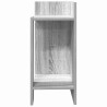 Tables d'appoint 2 pcs avec étagère sonoma gris 25,5x27x60 cm 630733630733