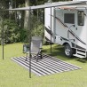 Tapis de tente 250x200 cm Anthracite et blanc 630734630734
