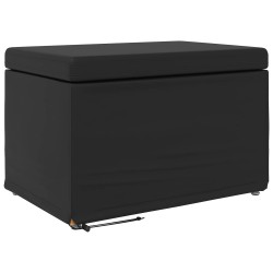 Tabouret Noir Cuir Synthétique et Bois Composite 630746630746