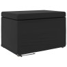 Tabouret Noir Cuir Synthétique et Bois Composite 630746630746