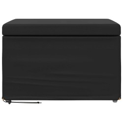 Tabouret Noir Cuir Synthétique et Bois Composite 630746630746
