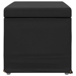 Tabouret Noir Cuir Synthétique et Bois Composite 630746630746