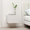 Tables de chevet 2 pcs Blanc 40x30x30 cm Bois d'ingénierie 630747630747