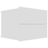Tables de chevet 2 pcs Blanc 40x30x30 cm Bois d'ingénierie 630747630747