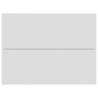 Tables de chevet 2 pcs Blanc 40x30x30 cm Bois d'ingénierie 630747630747
