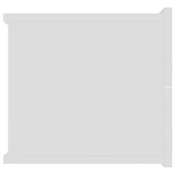 Tables de chevet 2 pcs Blanc 40x30x30 cm Bois d'ingénierie 630747630747