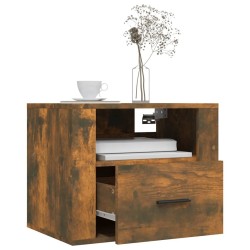 Tables de chevet murales 2 pcs Chêne fumé 50x36x40 cm 630748630748