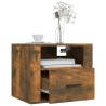 Tables de chevet murales 2 pcs Chêne fumé 50x36x40 cm 630748630748