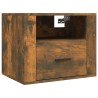 Tables de chevet murales 2 pcs Chêne fumé 50x36x40 cm 630748630748