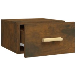 Tables de chevet murales 2 pcs chêne fumé 35x35x20 cm 630749630749