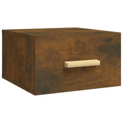 Tables de chevet murales 2 pcs chêne fumé 35x35x20 cm 630749630749