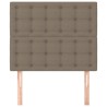 Tête de lit Taupe 90x5x118/128 cm Tissu 630751630751
