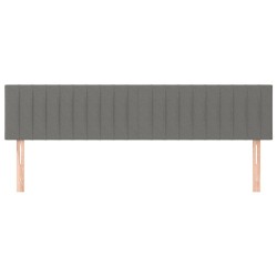Têtes de lit Gris foncé 180x5x78/88 cm Tissu 630753630753