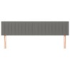 Têtes de lit Gris foncé 180x5x78/88 cm Tissu 630753630753