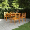 Ensemble à manger de jardin 5 pcs Bois d'acacia solide 630754630754