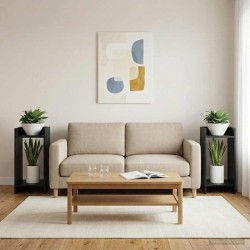 Support de Plante Chêne Noir 30 x 30 x 60 cm Bois d’ingénierie 630759630759