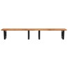 Étagère de vasque murale acier et bois massif d'acacia 630762630762