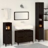 Ensemble de mobilier de salle de bain 3 pcs Chêne noir 630764630764