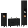 Ensemble de mobilier de salle de bain 3 pcs Chêne noir 630764630764